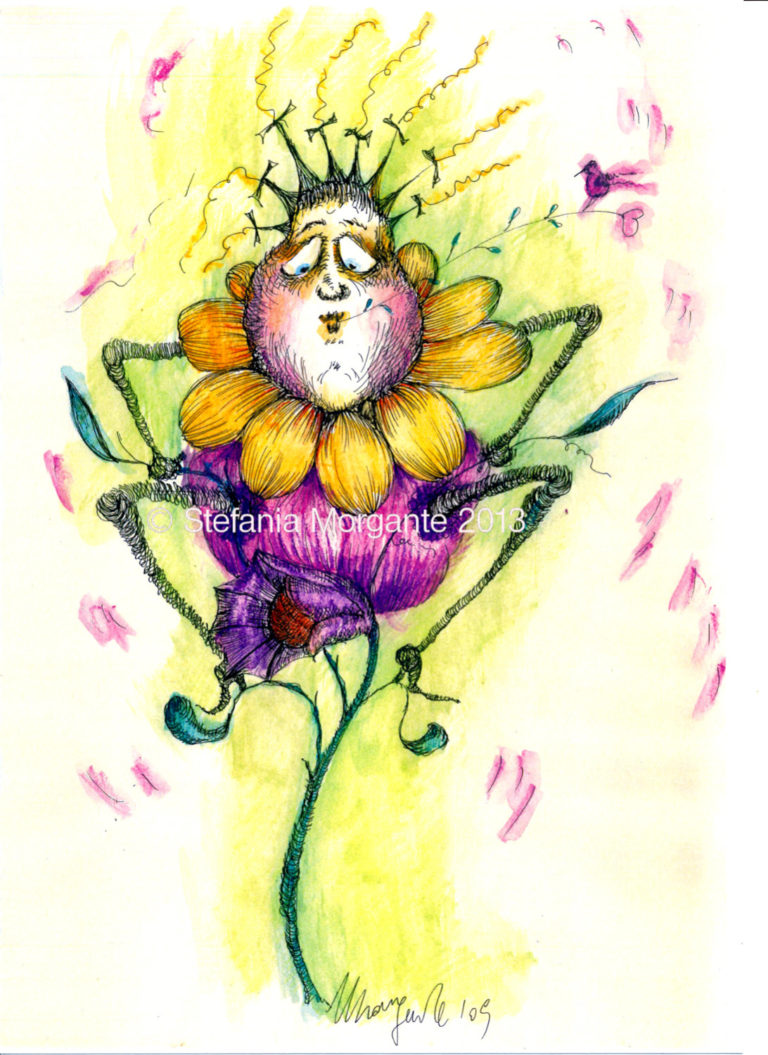 So how do you spend he day?-colorful illustration-watercolours