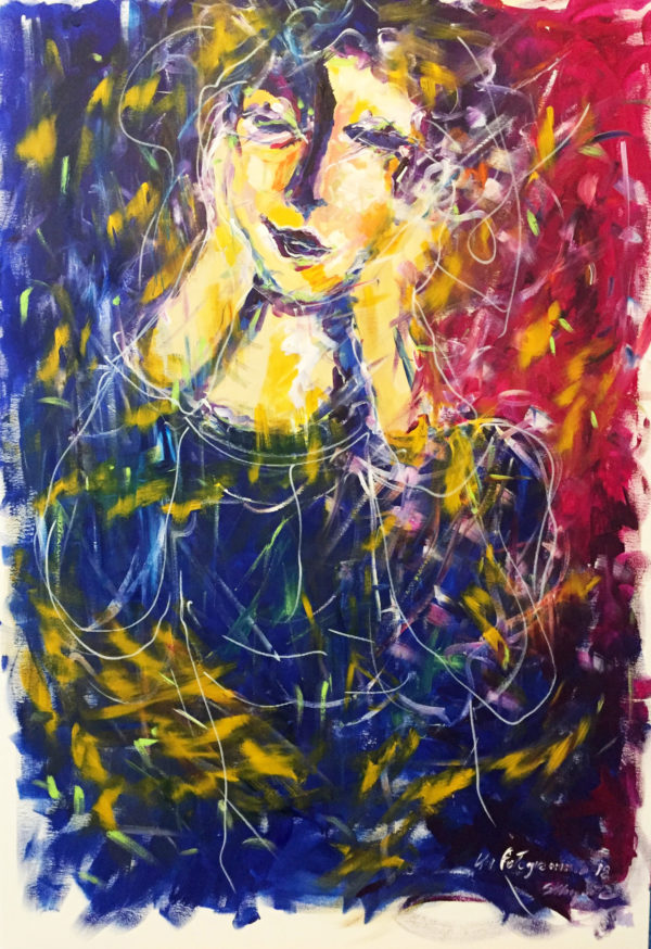 A frame-acrylic painting