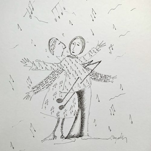 Illustration-The transversal competences of love.