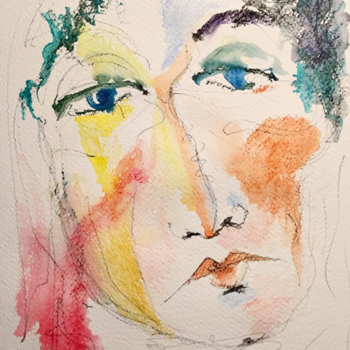 Wait painting watercolor