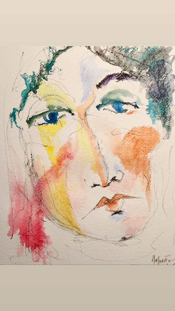 Wait painting watercolor
