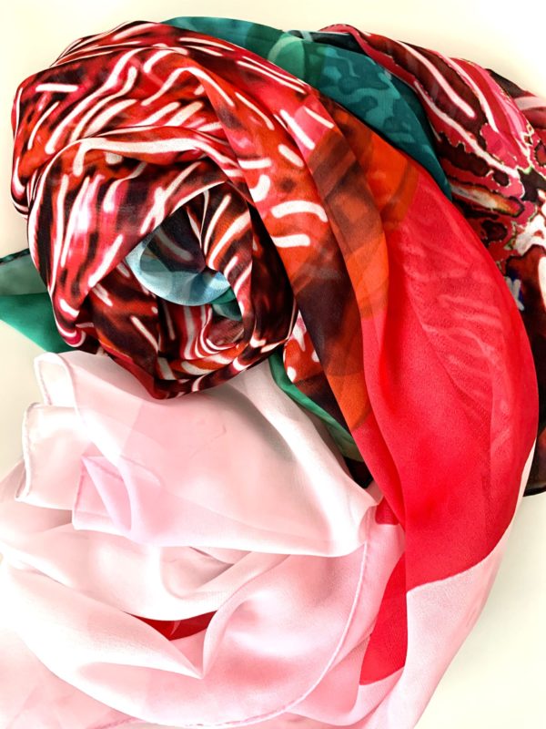 Unisex scarf Flaming agaves - Image 2