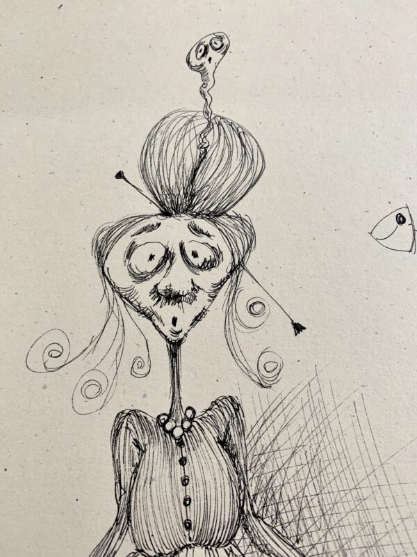 The village Grandmothers Illustration - Image 2