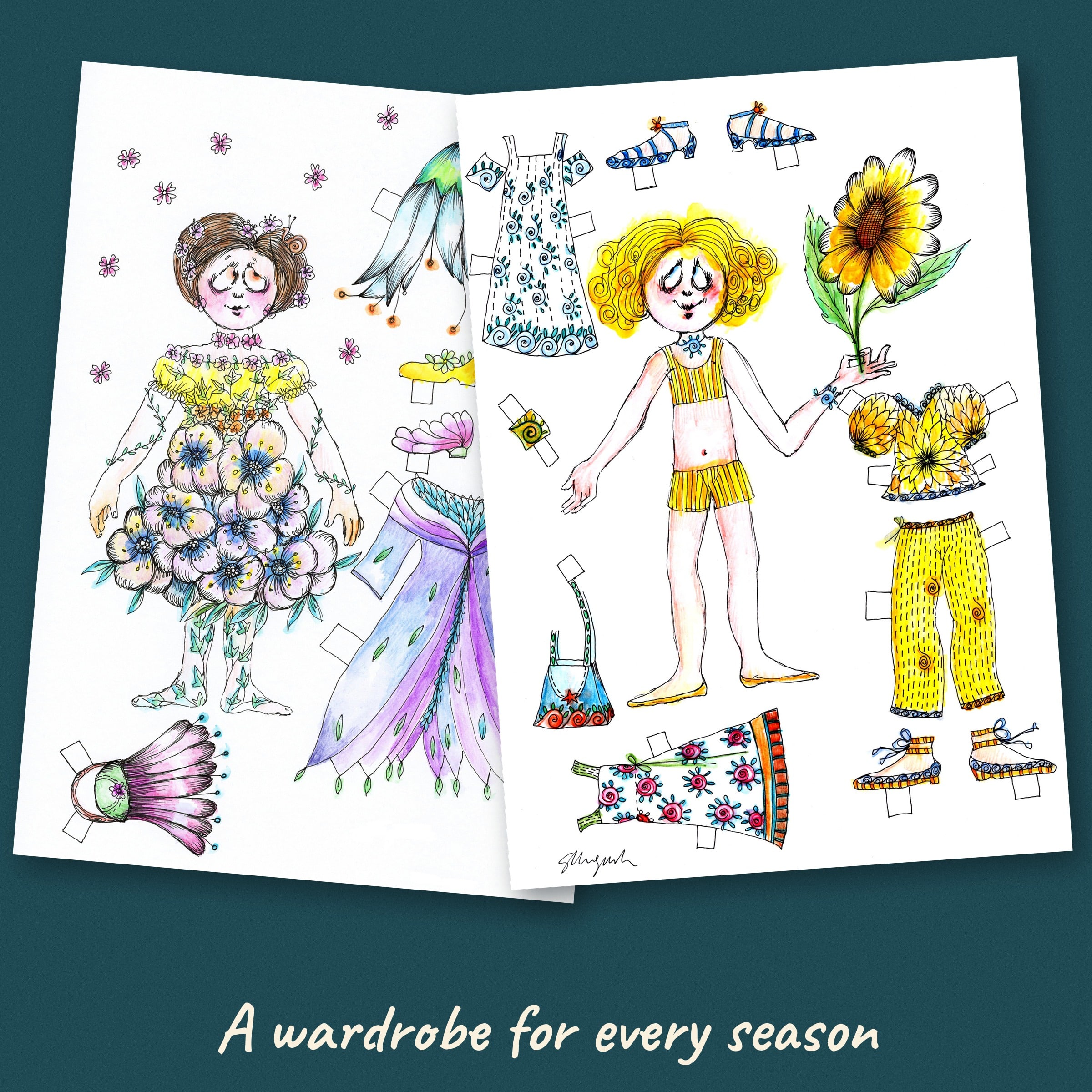 The Fantastic World of Paper Dolls - Printable E-book - Image 3
