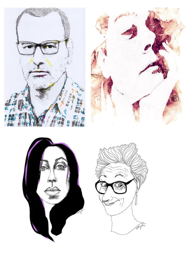 Customized Black and White Portrait - Image 2