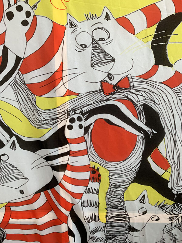 Meow Dance contemporary art scarf - Image 4