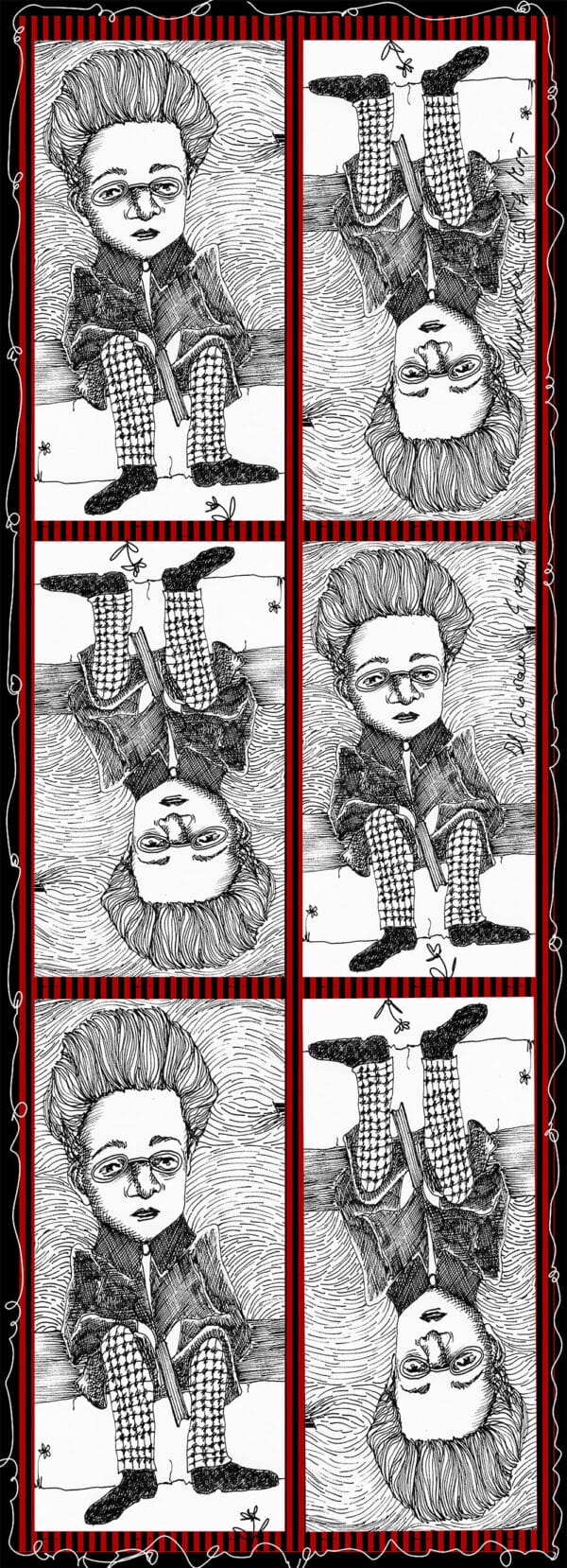 The young Antonio Gramsci art scarf - Image 5