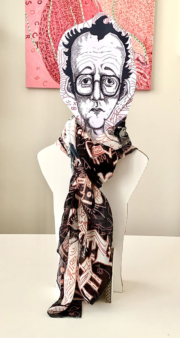 Graffiti contemporary art scarf