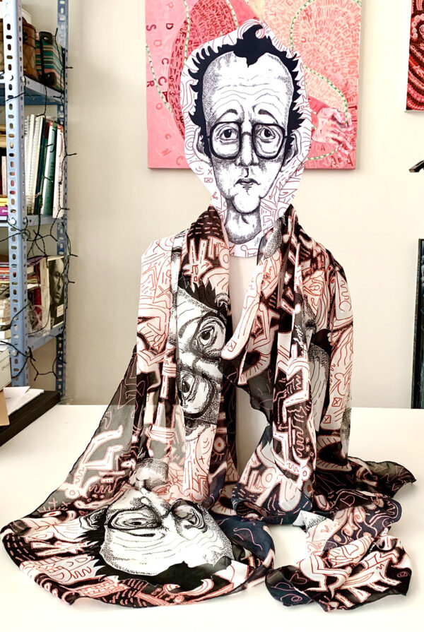 Graffiti contemporary art scarf - Image 2