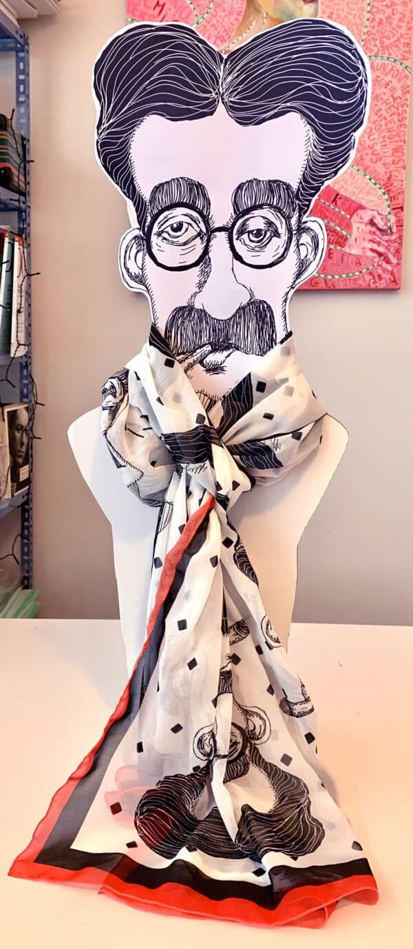 Groucho Marx contemporary art scarf - Image 2