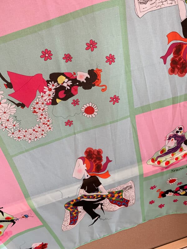 Spring in Central Park square scarf - Image 3