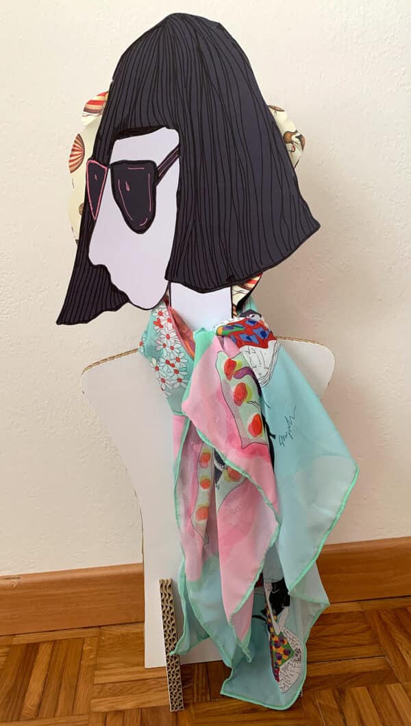Spring in Central Park square scarf - Image 2