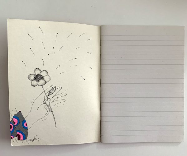 Do you want a flower? hand drawn notebook - Image 2