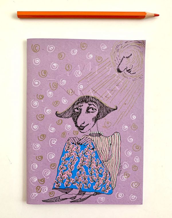 More moody than the moon - hand drawn notebook