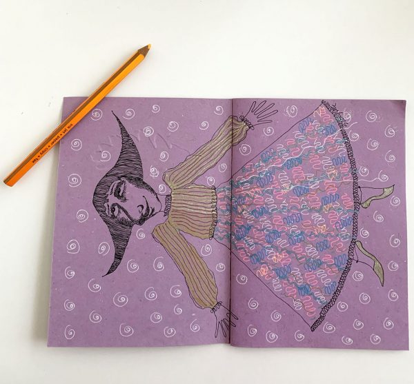 More moody than the moon - hand drawn notebook - Image 2