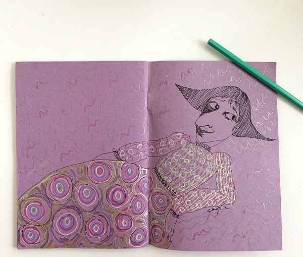 More moody than the moon - hand drawn notebook - Image 3