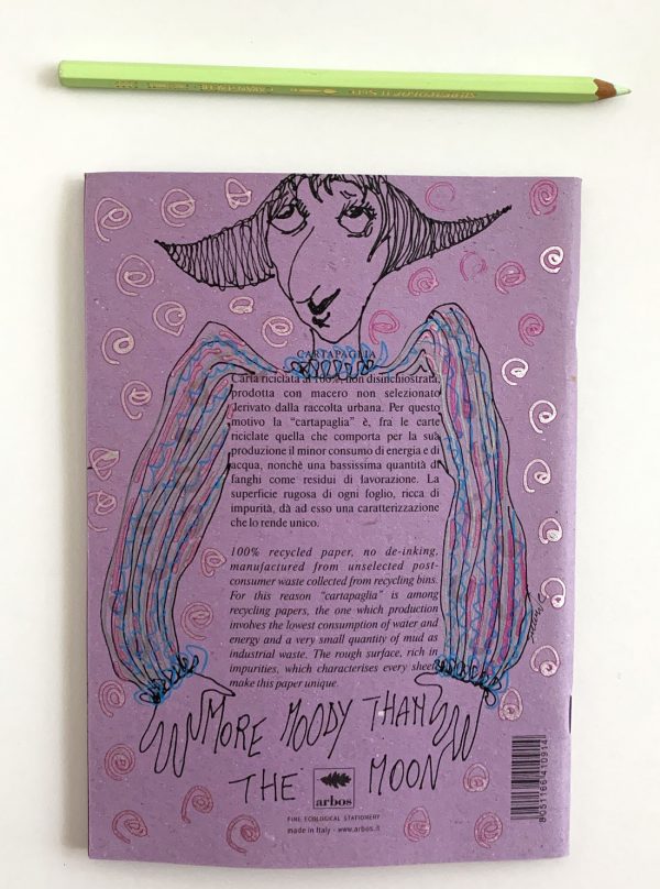 More moody than the moon - hand drawn notebook - Image 4