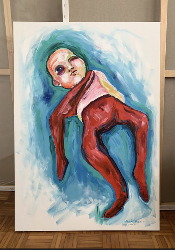 I lose my baby- acrylic painting
