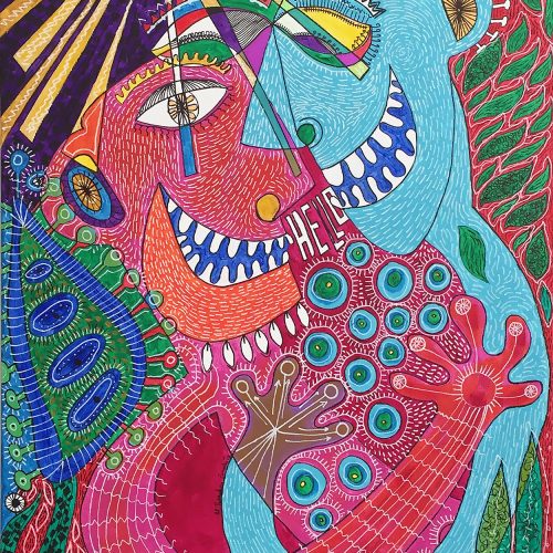 Paradise Lost- acrylic painting
