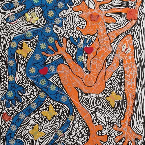 A duel of personalities- painting