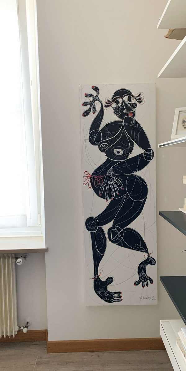 La danseuse d'ébène- acrylic painting - Image 2