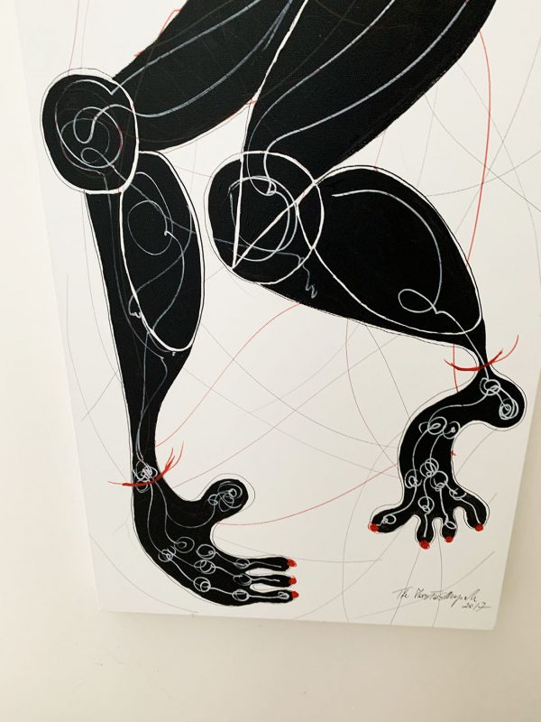 La danseuse d'ébène- acrylic painting - Image 4