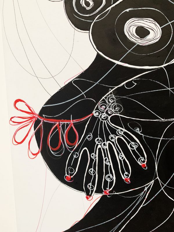 La danseuse d'ébène- acrylic painting - Image 5