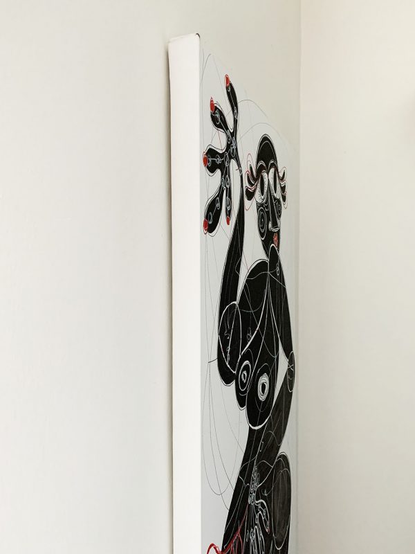 La danseuse d'ébène- acrylic painting - Image 6