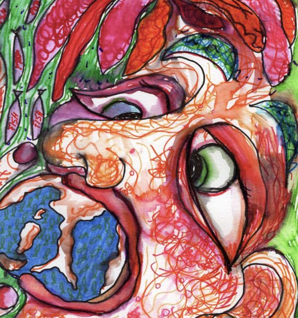 Eat the world - watercolour - Image 3