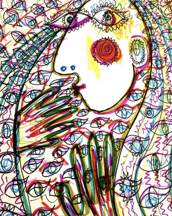 Vanitas (pop eyes) - watercolor - Image 2