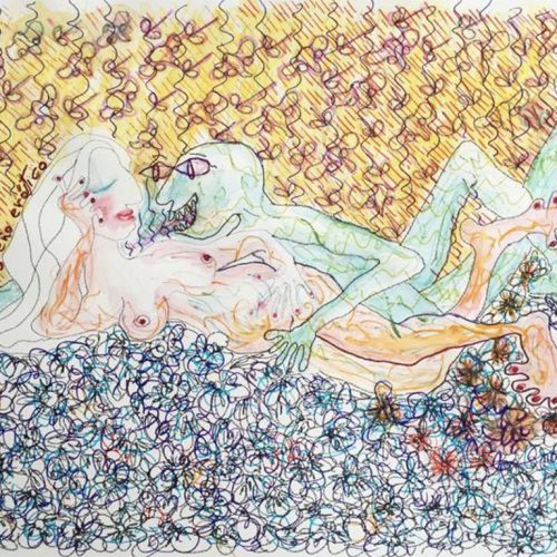 El sueño erótico- watercolour