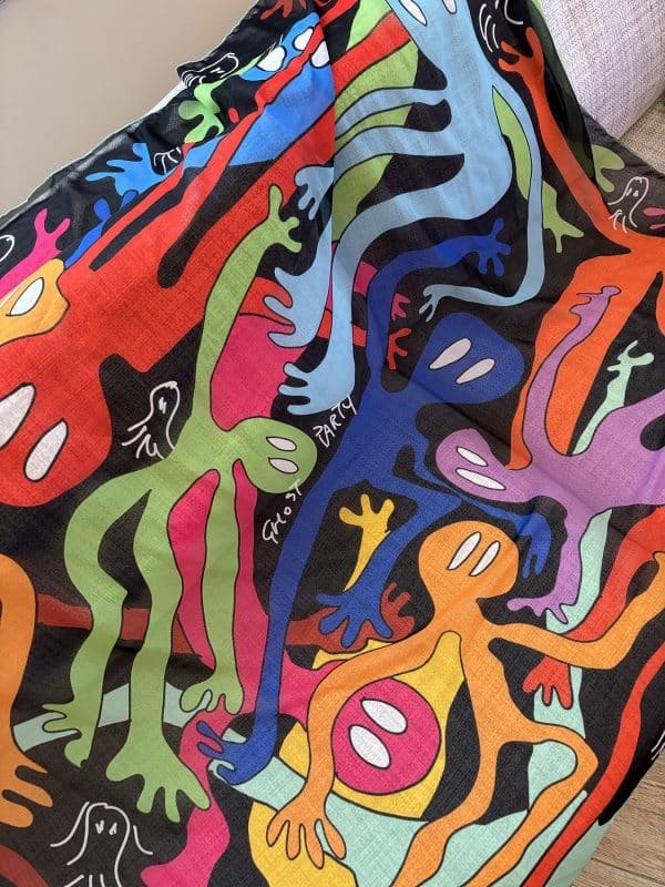 Ghost Party contemporary art scarf - Image 2