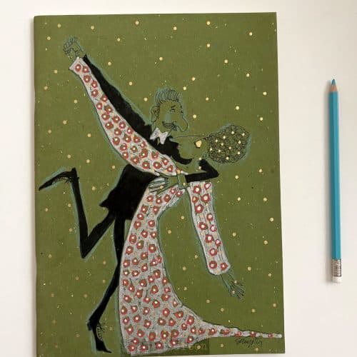 I Wanna Dance With Somebody OOAK notebook