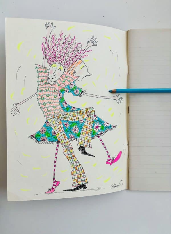 I Wanna Dance With Somebody OOAK notebook - Image 2