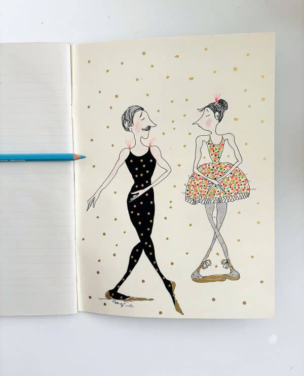 I Wanna Dance With Somebody OOAK notebook - Image 3