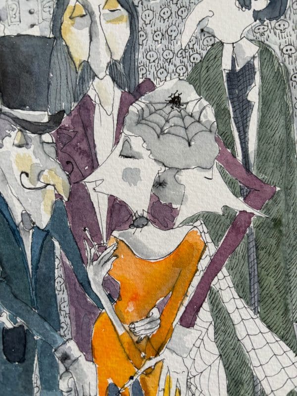 The Love I Never Forgot – Halloween Original Drawing - Image 4