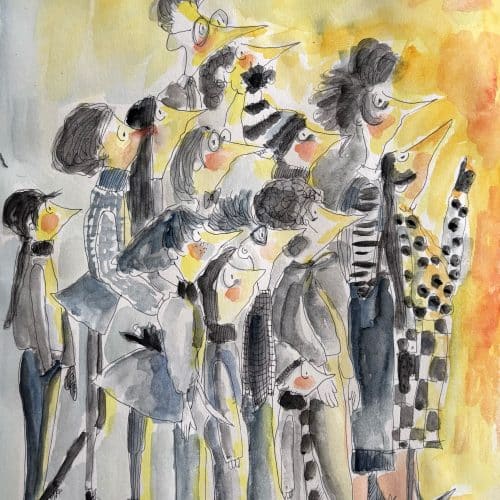 The Magician – Original Watercolor & Ink Illustration